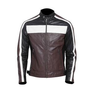 Veste d'hiver pour homme en cuir imperméable et respirant à col montant, personnalisable avec logo OEM, best-seller - Product Image 1