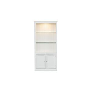 Librerie in Stile Retrò Alte 78,75 cm con Luce LED a 5 Colori, Ripiani in Vetro Temperato Regolabili, Espositori - Product Image 2