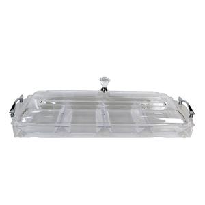 4 Dividers <b>Acrylic</b> Snack Candy Serving Tray Set - Product Image 1