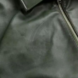 Veste bomber en cuir sur mesure, respirante et confortable pour homme, manches longues, best-seller, veste d'hiver pour homme - Product Image 6