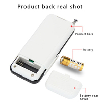 Télécommande universelle sans fil RF 433/315 MHz avec apprentissage et code évolutif, en plastique, longue portée pour éclairage, portail, porte de garage, moteur