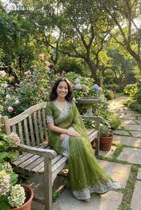 Sari de satén Fendy exclusivo de color increíble y aspecto magnífico con bordado de lentejuelas a precio de mayorista - Product Image 5