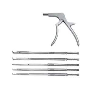 Juego de Rongeurs Rotatorios Kerrison Interlaminales Reutilizables de Acero Inoxidable Alemán de Alta Calidad para Instrumentos Ortopédicos de Columna Vertebral - Product Image 1