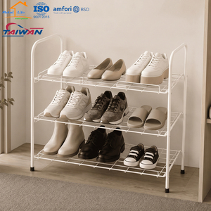 Made in Taiwan 3-Tier Large Capacity Wire <b>Shoe</b> <b>Rack</b> Tool-Free Easy Assembly <b>Storage</b> Organizer for Home - Product Image 1
