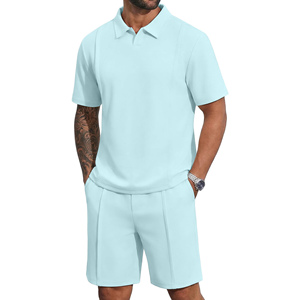 Men 2-piece Summer Breathable Quarter Shirt Shorts <b>Set</b> For Men's Athletic Jogging Customizable Short <b>Set</b> Men's Everyday To Wear - Product Image 5