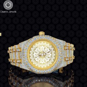 Charm Jewels Luxury Tonneau Quartz <b>Watch</b> Yellow Gold Case Diamond Bezel Analog Dial Women Fashion - Product Image 1