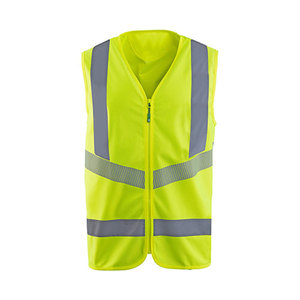 Wholesale High Visibility Reflective Safety Vest Security Engineer Workwear Construction Road Work Safety Zipper Vest - Product Image 5