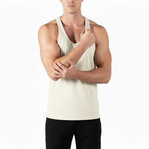 Custom Men Sport Fitness Gym tank Top Men Racer back Breathable <b>Stringer</b> Plain Bodybuilding <b>Vest</b> Sleeveless Men Active Gym - Product Image 4