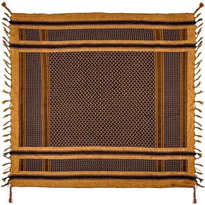Pañuelo táctico árabe Keffiyeh para exteriores, Shemagh árabe para hombres y mujeres, protectores de cuello, hiyab musulmán, pañuelo táctico multifunción - Product Image 5