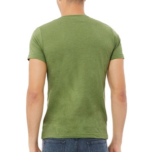 เสื้อยืดคอกลมแขนสั้นผู้ชาย สีเขียว ทรงปกติ ผ้าเจอร์ซีย์คอตตอน 100% สไตล์ลำลอง ลายพิมพ์แบบกำหนดเองด้านหน้า ระบายอากาศได้ดี ผ้าถัก - Product Image 2