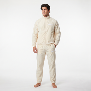 Survêtement pour homme 100% polyester, col rabattable, streetwear, coupe oversize, personnalisable, veste coupe-vent - Product Image 1