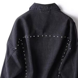 Street Wear <b>Rhinestone</b> Jean <b>Jacket</b> Men Hip Hop Custom Embroidered <b>Rhinestone</b> Denim <b>Jacket</b> Men Luxury - Product Image 5