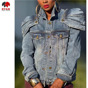 Veste en jean personnalisée Ryan Pro Gear pour femmes, tissu respirant et confortable avec logo personnalisé, design OEM - Product Image 3
