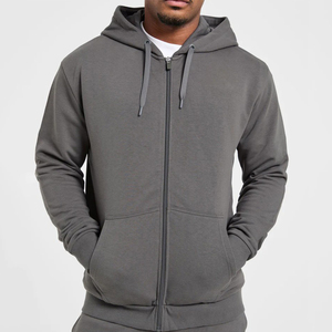 Sweat-shirt à capuche décontracté léger pour homme, coupe régulière, fermeture éclair frontale, design personnalisé de haute qualité, très demandé, vente en gros - Product Image 1