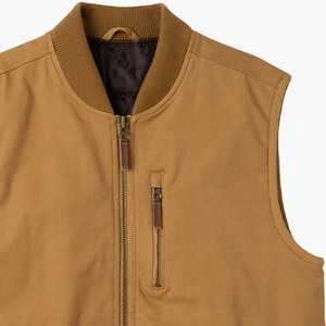 Chaleco Utilitario de Lana para Hombre, Personalizado, de Alta Calidad, Sólido, Transpirable, sin Mangas, con Cierre de Cremallera, OEM - Product Image 3