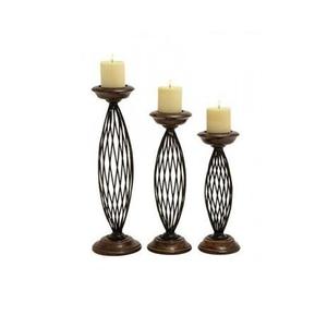Support de bougie en métal en spirale fait main pour mariages et événements festifs – Support de bougie en fer classique et tendance pour la décoration intérieure et les tables - Product Image 3