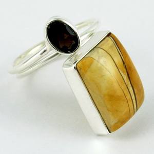 Beauty Smoky-anillos de plata de ley 925, joyería de plata 925, joyería de moda india - Product Image 1