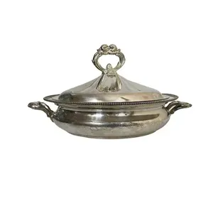 Casserole en acier inoxydable de haute qualité avec couvercle, compatible lave-vaisselle, compatible gaz et induction, pour le stockage de chapati, riz, curry et autres plats chauds - Product Image 2