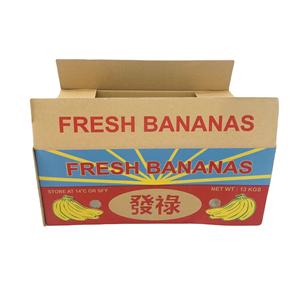 Boîtes à fruits en carton ondulé 5 couches perforées 2 trous, matériaux recyclés, étanches, 55*33*22cm, avec fentes, flexographiques, OEM - Product Image 6
