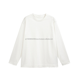 Haut ample pour hommes d'automne et d'hiver avec motifs personnalisables American Street Style Sweats à capuche et sweat-shirt à col rond - Product Image 2