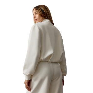 Womens Full <b>Zip</b> Stand Collar Tracksuit Set Relaxed Straight Leg <b>Trousers</b> Elastic Waist Two Piece Casualwear Lounge Travel Outfit - Product Image 2