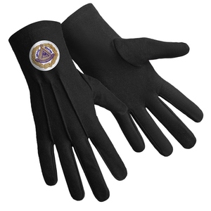 Custom Logo <b>Silver</b> Square & Compass Embroidered Master Mason Lodge White Cotton <b>Gloves</b> Wholesale Masonic Regalia - Product Image 1