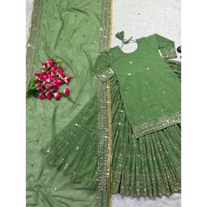 Conjunto de Lehenga de fiesta para mujer de diseñador con nuevo estilo elegante - Product Image 2