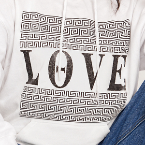 Screen Print Women Hoodie Polyester Cotton Casual Graphic Pullover <b>Custom</b> Logo Design Personalized Streetwear Hooded Fashion Top - Product Image 6