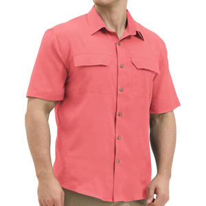 ผู้ผลิตเสื้อผ้าระบายอากาศ เสื้อตกปลา แฟชั่นทันสมัย เสื้อผ้ากีฬา เสื้อตกปลาสีพื้นสำหรับผู้ชาย - Product Image 1