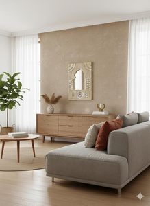 Espejo de Pared con Arco Marroquí Tallado a Mano, Espejo Decorativo con Marco de Madera, Espejo de Estilo Boho Rústico para Decoración del Hogar - Product Image 6