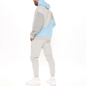 Nouveaux ensembles de sport pour hommes, logo personnalisé, 100% polyester, sweats à capuche et pantalons de jogging vierges, dernière conception, survêtement pour hommes - Product Image 6