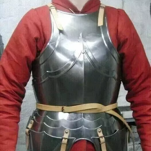 Plastron médiéval en acier durable, style gothique authentique, fonctionnel, pour costume de chevalier, Halloween, Journée de la Terre, fait main - Product Image 2