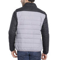 Nouvelle arrivée : veste matelassée brillante pour homme, coupe-vent, col montant, design à bulles, noir