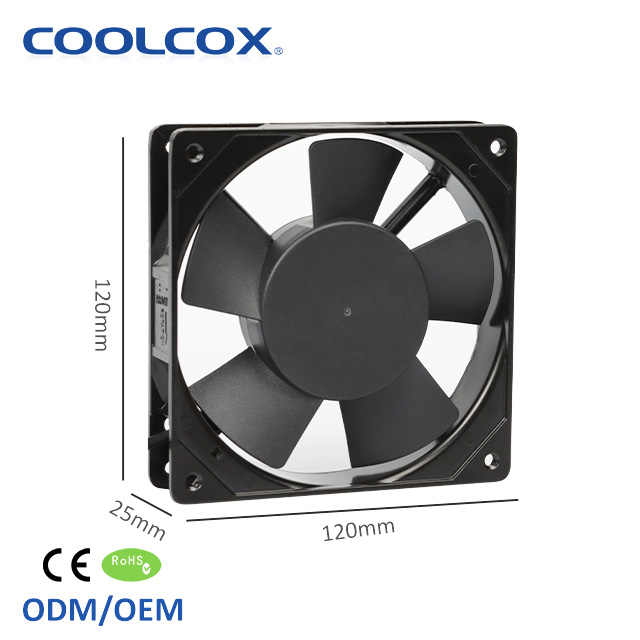 Industrial AC12025 Inverter Radiator Axial Flow Cooling Fans 120x120x25mm 110V 220V Air Cooler ...