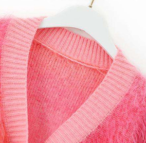 Crea tus propios suéteres de punto con logotipos personalizados de alta calidad, con cuello en V, para mujer, de lana/cachemira, anti-pilling y antiarrugas, para otoño. - Product Image 4