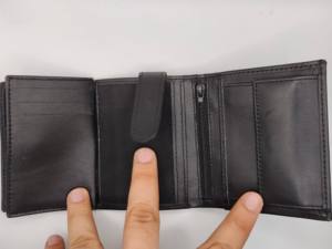 Premium Men's RFID Protected Trifold <b>Wallets</b> High Quality Short Leather <b>Card</b> <b>Holders</b> Polyester OEM Factory Direct Wholesale 2026 - Product Image 4