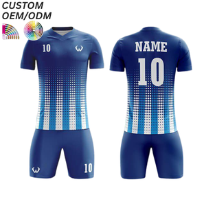 Camiseta de Fútbol Personalizada, Transpirable, de Secado Rápido, Manga Corta, con Estampado, Ropa Deportiva de Equipo, Soporte OEM ODM para Venta al Por Mayor - Product Image 5