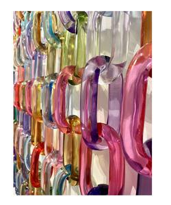 Adornos de Pared Hechos a Mano para el Hogar y el Jardín, Cadena de Resina para Pared, Color Personalizado, Hecho a Mano, Duradero, Accesorios de Pared de Lujo, Eslabones de Resina - Product Image 5