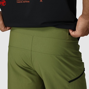Pantalones Cortos de Ciclismo de Montaña Personalizados para Hombre, Color Verde, Protección para las Rodillas, Ajustados, de Poliéster - Product Image 6