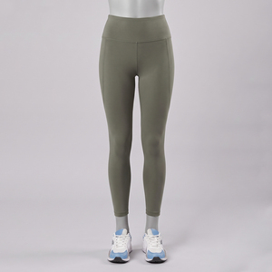 Women <b>High</b> Waist Solid Color Leggings <b>Knee</b> Length Skinny Fit Breathable Knitted Cotton Bamboo Fiber Casual Autumn Wear Quick Dry - Product Image 6