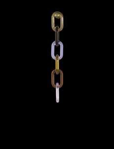 Premium Colorful Resin Link Chain Decorative Wall Hanging for Luxury Interior Decoration - Product Image 4