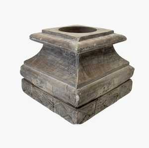 Vintage Distressed Wood Tissue Box Cover Square Metal Free Decorative Tissue Holder for Home Hotel <b>Bathroom</b> - Product Image 4