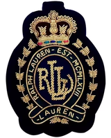 Broche de luxe de haute qualité, personnalisée, brodée, fait main, insignes, artisanat détaillé, à coudre, en relief 3D