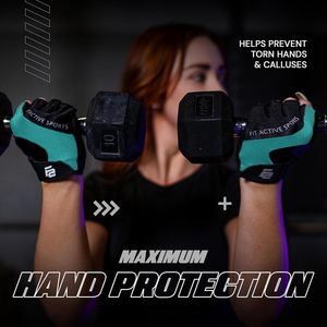 Gants d'entraînement ZERBJ Max Grip pour la musculation, fermeture à enfiler, légers et respirants, pour la salle de sport et le cyclisme, unisexe - Product Image 3