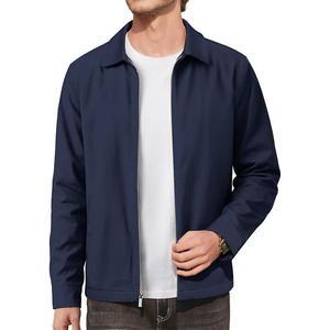 Men's Lightweight <b>Jackets</b> Cotton <b>Jacket</b> Casual Coat | Cotton Blend Fabric, Twill Texture - Product Image 1