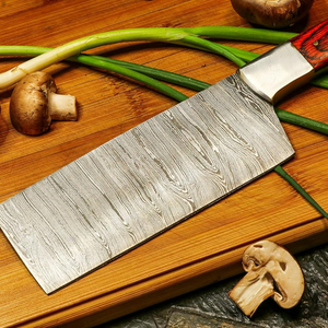 Ensemble de couteaux de chef en acier Damas faits à la main avec étui en cuir, outils de cuisine multi-usages pour la préparation des repas - Product Image 5