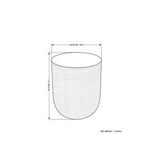 Tavolino Laterale in Metallo Nova con Finitura Rame Ombré, Elegante Arredamento per Soggiorno - Product Image 6