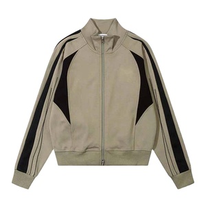 Vestes universitaires d'hiver pour hommes de la High Street, logo personnalisé brodé, toile 100% laine, col montant, manches régulières, 2026 - Product Image 1