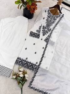 Premium Cotton Embroidered <b>Kurta</b> Set with Dupatta | Comfortable Ethnic Outfit - Product Image 5