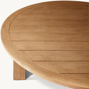 Table ronde en teck écologique pour l'extérieur, durable et résistante à la pourriture - Product Image 3